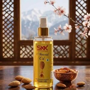 Pure Kashmiri Almond Oil – Cold-Pressed Roghani Badam Tel | Hair & Skin Nourishment