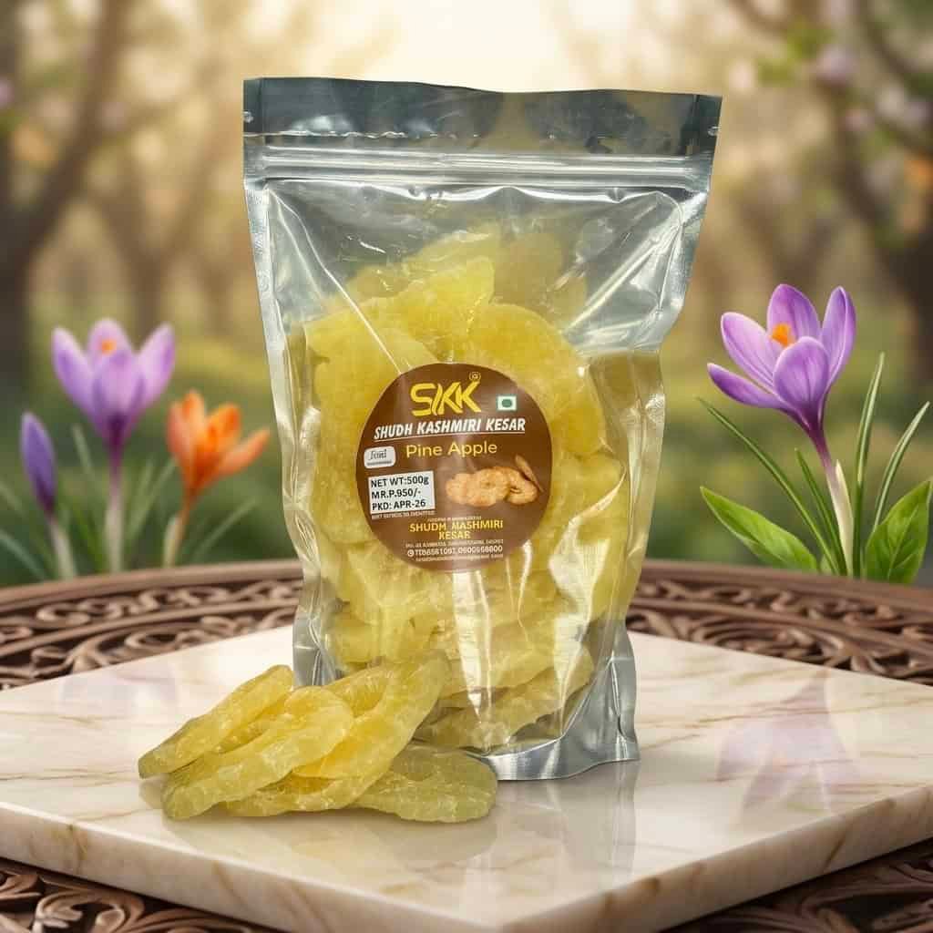 Premium Dried Pineapple – Naturally Sweet Tropical Dry Fruit | Vitamin C Rich