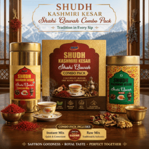 Kashmiri Kehwa Combo Pack – Instant Mix + Raw Sugar-Free Kehwa | Twin Value Pack