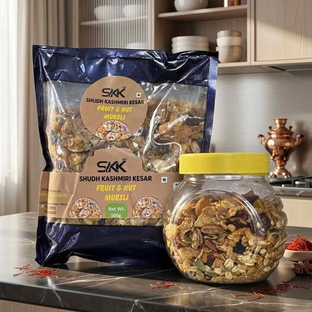 Premium Kashmiri Muesli – Hearty Oat & Dry Fruit Breakfast Blend | No Added Sugar