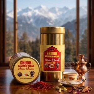 Shudh Kashmiri Instant Kehwa Mix – Ready in Minutes | Authentic Spiced Tea Blend